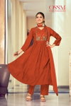 Gulmohar By Ossm Mal Chanderi Kurti With Bottom Dupatta Suppliers In India